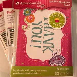 3 Packs American Girl Thank-You Cards 24 Total